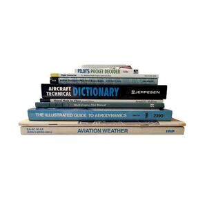 Lot Of Nine (9) Aviation Paperback CFI Instructional Manuals Books Excellent